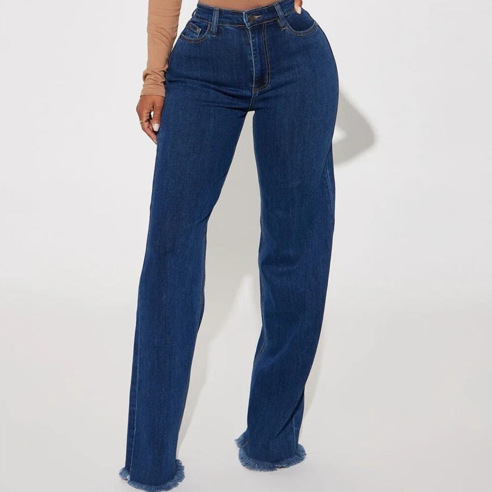 Fashion Nova Muy Bueno High Rise Stretch Jeans Dark Wash Size 3